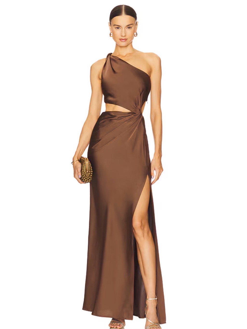 Kristin Gown In Umber Brown By Misha